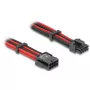 Internal power cable DELOCK 80975 — 8-pin to PCI-E 6+2-pin, 0.3 m