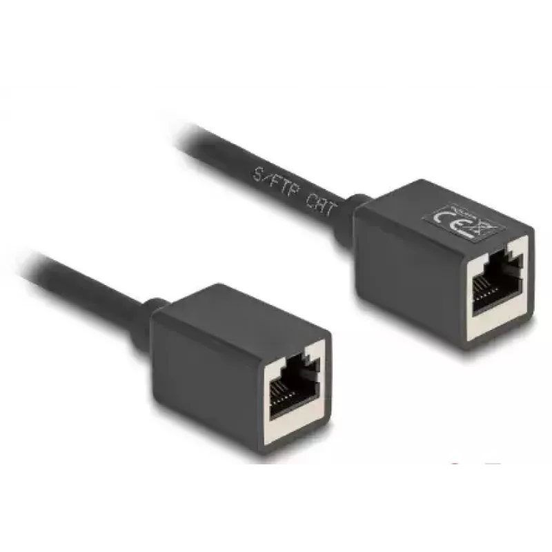 Networking cable DeLOCK 90324 RJ-45 Cat6a 0.5m Black