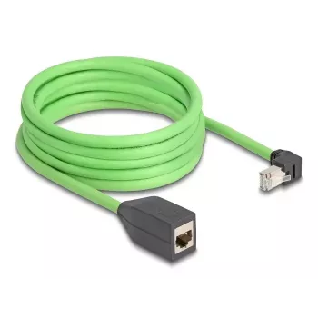 Networking Cable DeLOCK 80888 RJ-45 Cat6a 5m Black Green