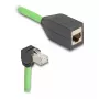 Networking Cable DeLOCK 80888 RJ-45 Cat6a 5m Black Green