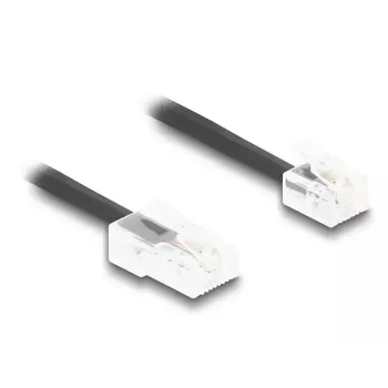 DeLOCK telephone cable 1 m Black 88442 RJ-11 RJ-45