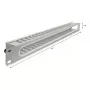 Cable management panel DELOCK 67278 — steel housing, grey, 1 pc