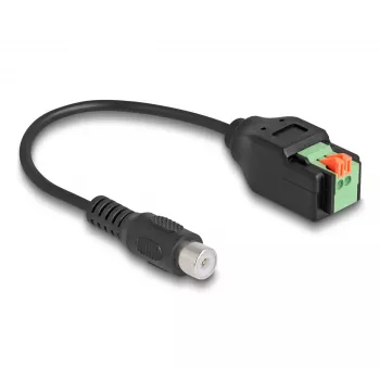 DeLOCK RCA jack to Terminal Block Adapter 15 cm 2-pin