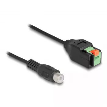 DeLOCK RCA jack to Terminal Block Adapter 15 cm 2-pin