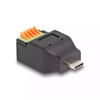 DeLOCK USB Type-C 2.0 male to Terminal Block Adapter 5 pin