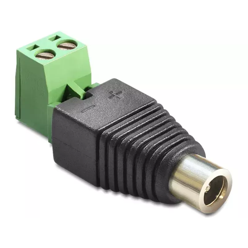 Cable Gender Changer DeLOCK 65423 DC 2.1 x 5.5 mm 2p Black Green