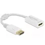 Adapter DisplayPort 1.1 male to HDMI female Passive white DeLOCK 61015