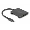 DeLOCK USB Type-C Splitter DP Alt Mode to 2 x HDMI MST 4K 60 Hz