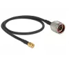 Coaxial Cable DeLOCK 88937 CFD200 0.5 m RP-SMA Black
