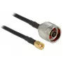 Coaxial Cable DeLOCK 88937 CFD200 0.5 m RP-SMA Black