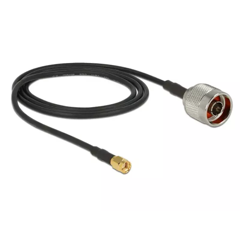 Coaxial Cable DeLOCK 88940 2m RP-SMA Black