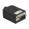 Wire connector DeLOCK 66264 Sub-D 9 10 pin terminal block Black