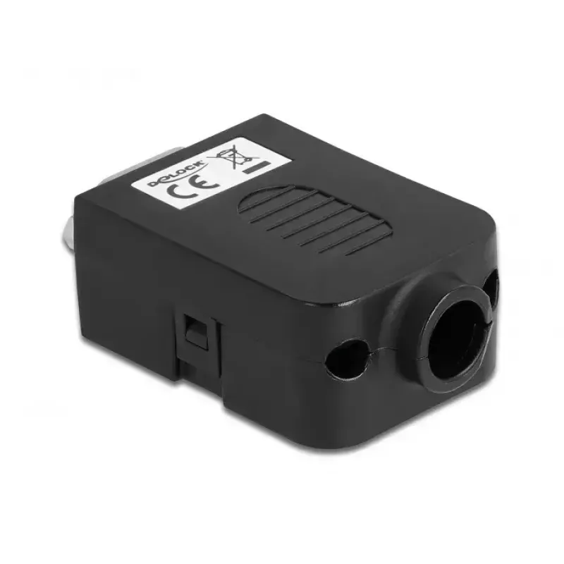 Wire connector DeLOCK 66264 Sub-D 9 10 pin terminal block Black