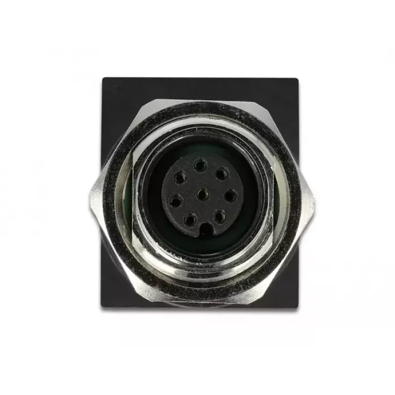 Cable gender changer DeLOCK 66314 M12 RJ45 Black