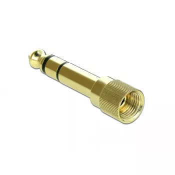 Cable Gender Changer DeLOCK 66390 3.5 mm to 6.35 mm Gold