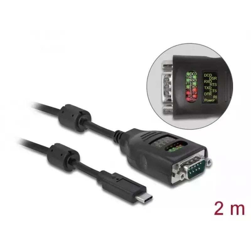 USB Type-C to Serial DB9 Adapter DeLOCK 90414