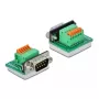 Wire Connector D-Sub9 DeLOCK 66555 Green Silver