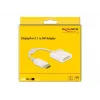 Adapter DisplayPort 1.1 male to DVI female Passive white DeLOCK 61010