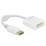Adapter DisplayPort 1.1 male to DVI female Passive white DeLOCK 61010