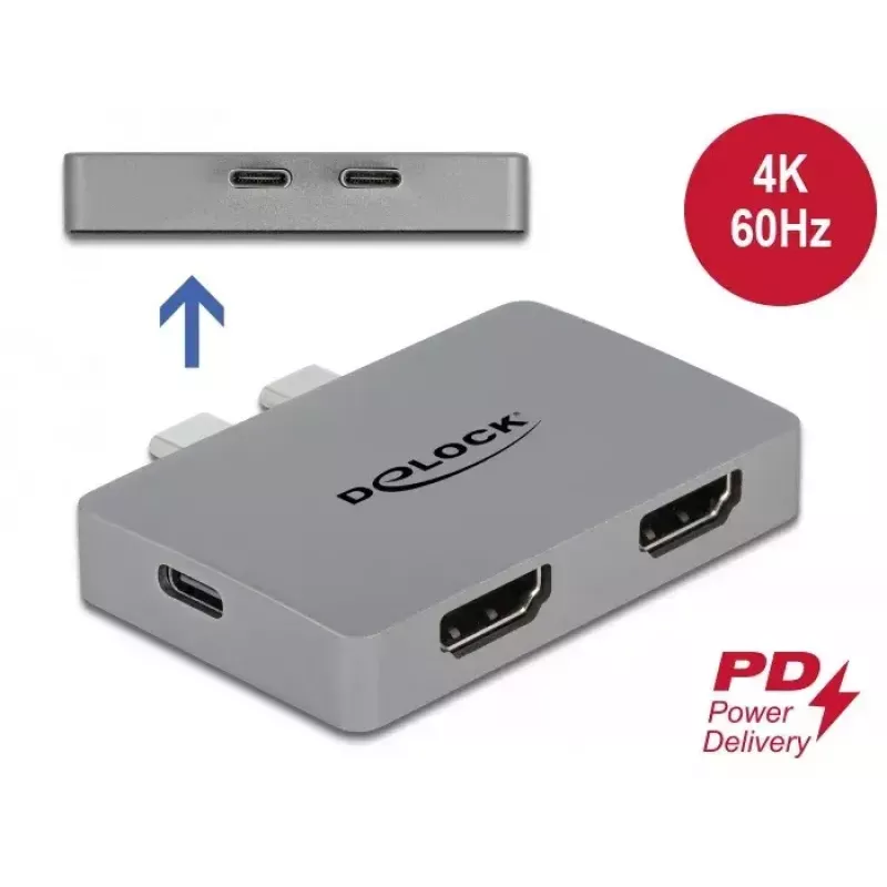 Dual HDMI Adapter DeLOCK 64123 for MacBook