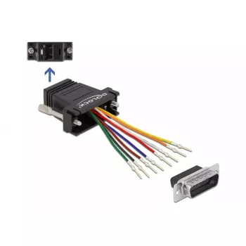 Assembly Kit D-Sub 15 pin male to RJ45 female DeLOCK 66647