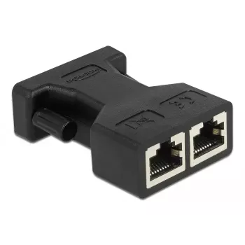 Adapter DeLOCK D-Sub 15 pin female to 2 x RJ45 female AUI 66806