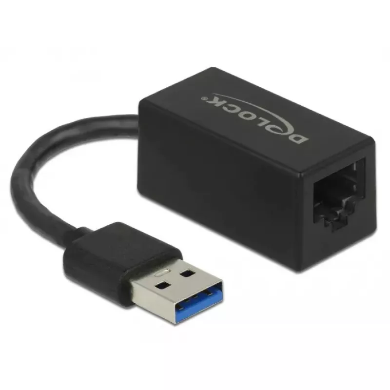 Adapter SuperSpeed USB DeLOCK USB 3.2 Gen 1 Type-A to Gigabit LAN