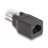 DeLOCK 66991 wire connector RJ45/RJ48/RJ50 Black Male/Female