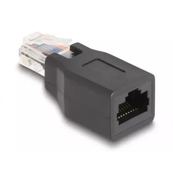 DeLOCK 66991 wire connector RJ45/RJ48/RJ50 Black Male/Female