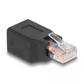 DeLOCK 66991 wire connector RJ45/RJ48/RJ50 Black Male/Female