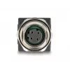 DeLOCK M12 Adapter D-coded 4 pin female to RJ45 jack straight