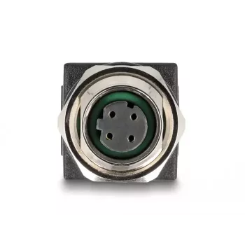 DeLOCK M12 Adapter D-coded 4 pin female to RJ45 jack straight