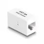Network Cable DeLOCK Adapter RJ45 jack to RJ45 jack Cat.6A UTP 1m White