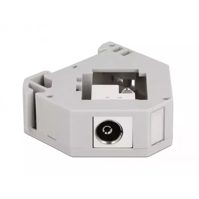 Keystone module DELOCK 87159, grey/white, female connector, terminal connector, 60.1×59.4×21.6 mm