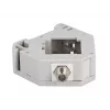 Keystone module DELOCK 87160 — F connector to F connector, grey, 60.1×59.4×21.6 mm