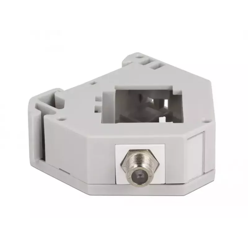 Keystone module DELOCK 87160 — F connector to F connector, grey, 60.1×59.4×21.6 mm