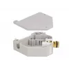 Keystone module DELOCK 87162 — binding post to binding post, grey/white, 60.1×59.4×21.6 mm