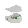 Keystone module DELOCK 87165 — SC to SC adapter, green/grey/white, 60.1×59.4×21.6 mm