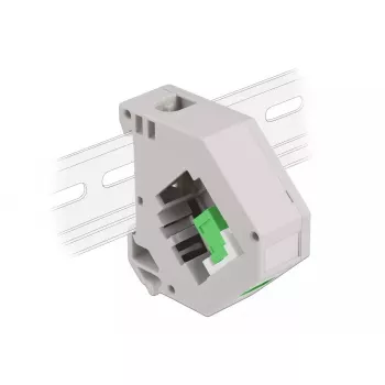 Keystone module DELOCK 87165 — SC to SC adapter, green/grey/white, 60.1×59.4×21.6 mm