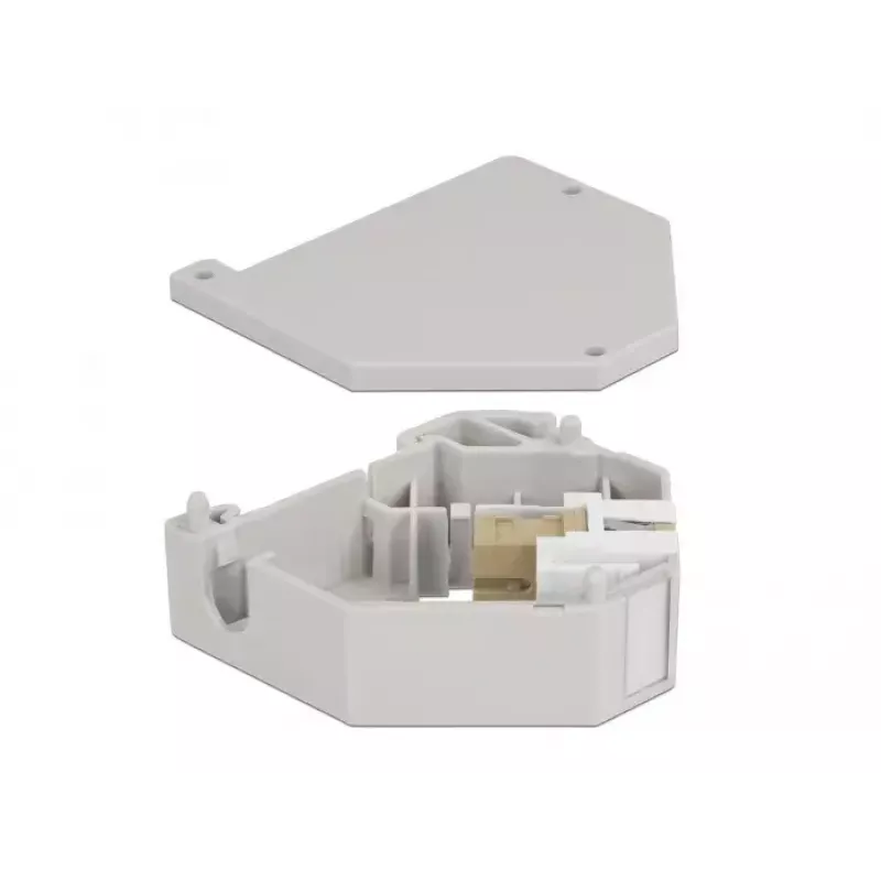 Keystone module DELOCK 87167 — SC to SC adapter, grey, 60.1×59.4×21.6 mm