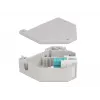 Keystone module DELOCK 87173 — SC to SC duplex, aqua/grey/white, 60.1×59.4×21.6 mm