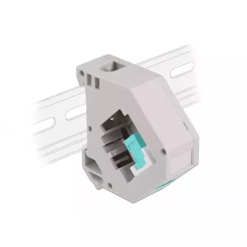 Keystone module DELOCK 87173 — SC to SC duplex, aqua/grey/white, 60.1×59.4×21.6 mm