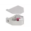 Keystone module DELOCK 87182 — SC to SC duplex adapter, grey/violet/white, 60.1×59.4×21.6 mm