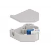 Keystone module DELOCK 87189 — LC to LC duplex, colours Blue/Grey/White, 60.1×59.4×21.6 mm
