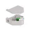 Keystone module DELOCK 87192 — LC to LC duplex, colours Green/Grey/White, 60.1×59.4×21.6 mm