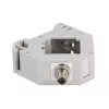 DeLOCK DIN rail Adapter ST Simplex female to ST Simplex female Grey