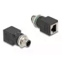 DeLOCK 60061 Cable Gender Changer M12 RJ-45 Black