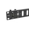 DeLOCK 19 inch Panel for Adapter 16 port black Rack mounting 1U