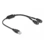 DeLOCK 61061 PS/2 cable 0.43 m 2x 6-p Mini-DIN USB A Black