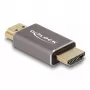 DeLOCK HDMI Adapter male to male 8K 60 Hz grey metal
